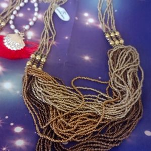 Beautiful statement necklaces.